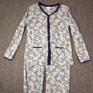 Celestial Dreams Blue Paisley 2 Piece Pajama Set Small 4-6